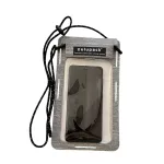 Sivé odolné vodotesné puzdro na telefón – Zulupack® Phone Pocket – IP68, do hĺbky 3 m