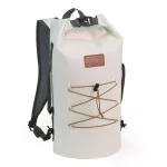 Vodotesný batoh Zulupack® Indy 20L Cordura® – IP67 biely/camel na vodné športy, turistiku a do mesta