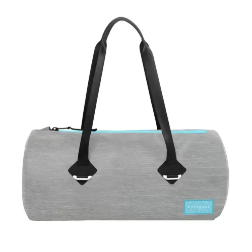 Kompaktná vodotesná taška na šport a cestovanie – Zulupack® Yoggy 16L IP65 sivá/modrá