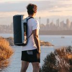 Vodotesná športová taška na šport a cestovanie – Zulupack® Fit 32L IP66 – sivá/camel