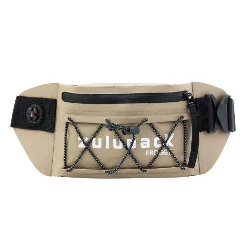 Vodotesná sivá ľadvinka 0,5 L – IP67, kompaktná a odolná, ideálna na pláž, turistiku a bicyklovanie – Zulupack® Froggy