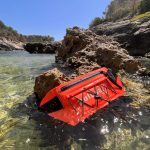 Vodotesná (nepremokavá) ľadvinka 0,5 L – IP67, oranžová, na pláž, plávanie a outdoor – Zulupack® Froggy