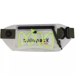   Vodotesná ľadvinka Zulupack® Froggy Cordura® biela – IP67 – ľahká prémiová ľadvinka na cestovanie, šport a každodenné používanie