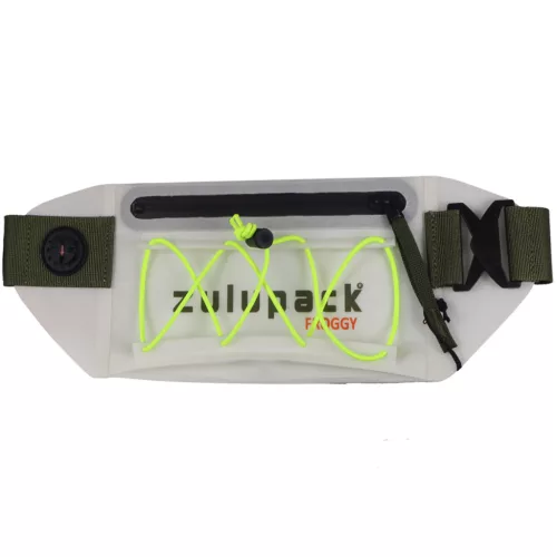 Vodotesná ľadvinka Zulupack® Froggy Cordura® biela – IP67 – ľahká prémiová ľadvinka na cestovanie, šport a každodenné používanie