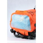 Oranžový vodotesný batoh 25L – IP67, ergonomický, na turistiku a vodné športy – Zulupack® Triton
