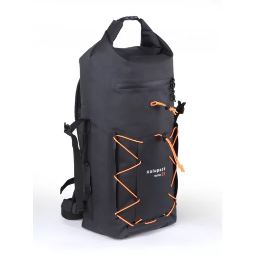 Vodotesný batoh Zulupack® Triton 25L Cordura® – IP67, čierny – na turistiku a vodné športy