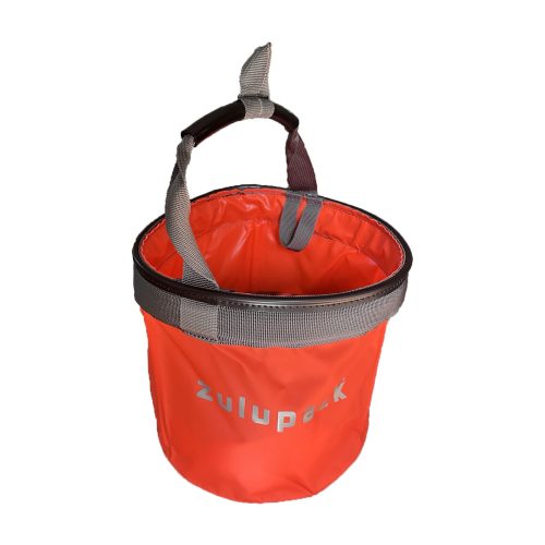 Outdoor skladacie vedro na loď a camping – Zulupack® Bosco 15L – oranžové