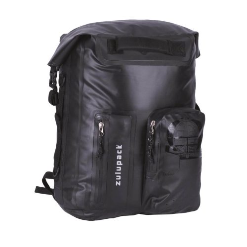 Vodotesný batoh Zulupack® Nomad 35L – IP67 - čierny, odolný, ergonomický s rolovacím zapínaním