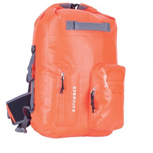 Vodotesný batoh Zulupack® Nomad 35L – IP67 - oranžový, odolný, ergonomický s rolovacím zapínaním