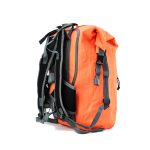 Oranžový vodotesný batoh na viacdňové túry a vodné športy – Zulupack® Nomad 35L IP67