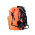 Oranžový vodotesný batoh na viacdňové túry a vodné športy – Zulupack® Nomad 35L IP67