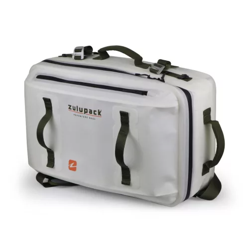 Vodeodolná cestovná taška Zulupack® Antipode 45L Cordura® IP63 – biela – praktická taška na cestovanie