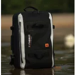 Vodeodolná cestovná taška Zulupack® Antipode 45L Cordura® IP63 – čierna/biela – štýlová a praktická na každú cestu