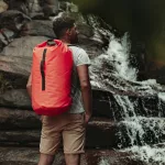 Vodotesný batoh na kajak, SUP a plavbu – Zulupack® Tube 45L IP67 - oranžový